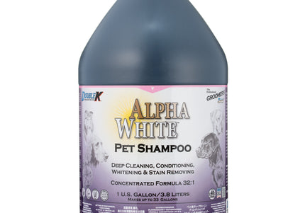 Double K Alpha White Shampoo – Concentrated Whitening Formula, 1:32 Dilution, 3.8L Bottle