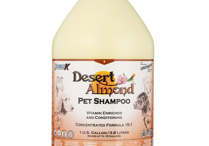 Double K Desert Almond Shampoo – Concentrated Formula for Long, Thick Coats, 3.8L