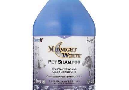 Double K Midnight White Shampoo – Whitening and Color-Enhancing Concentrate, 3.8L Bottle
