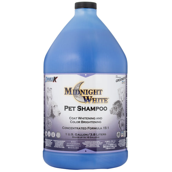 Double K Midnight White Shampoo – Whitening and Color-Enhancing Concentrate, 3.8L Bottle