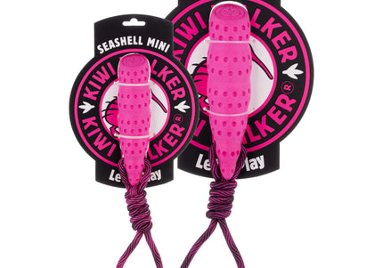 Kiwi Walker Seashell Floating Dog Toy Mini – Small TPR Water-Resistant Shell, Blue