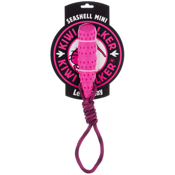 Kiwi Walker Seashell Floating Dog Toy Mini – Small TPR Water-Resistant Shell, Blue