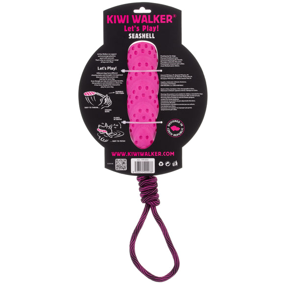 Kiwi Walker Seashell Floating Dog Toy Maxi – Large Blue TPR Durable Water Play Shell