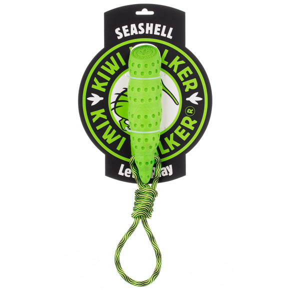 Kiwi Walker Seashell Floating Dog Toy Maxi – Large Blue TPR Durable Water Play Shell