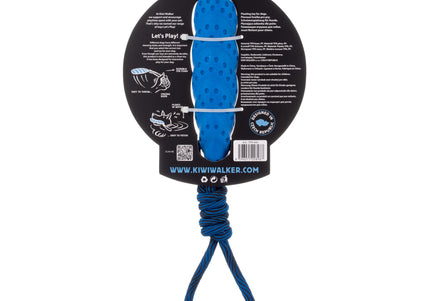 Kiwi Walker Seashell Floating Dog Toy Mini – Small TPR Water-Resistant Shell, Blue