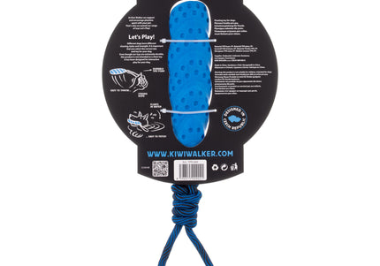 Kiwi Walker Seashell Floating Dog Toy Maxi – Large Blue TPR Durable Water Play Shell