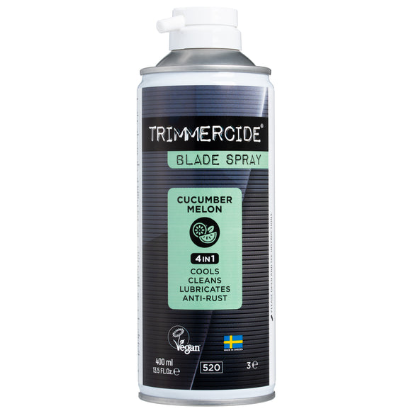 Trimmercide Blade Spray 4in1 Cucumber & Melon 400ml – Cleans, Lubricates, and Refreshes Grooming Blades