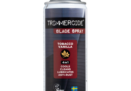 Trimmercide 4-in-1 Blade Spray 400ml – Tobacco & Vanilla Scent, Cleans and Maintains Blades