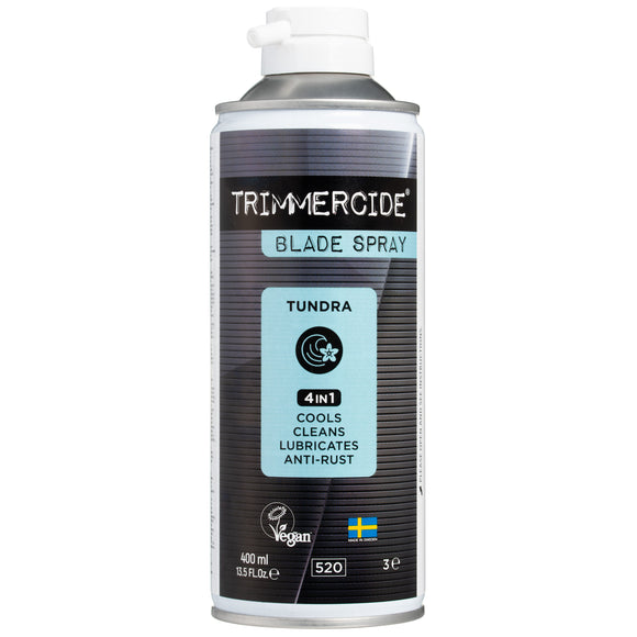 Trimmercide 4-in-1 Blade Spray Tundra 400ml – Cleans, Lubricates, Taiga Scented Formula