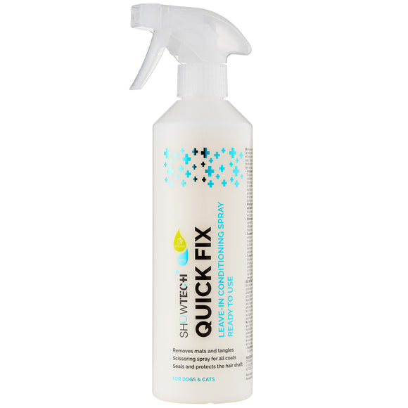 Show Tech+ Quick Fix Spray 500ml – Detangling and Conditioning Formula, Prevents Dirt Build-Up