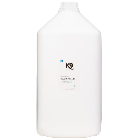 K9 Allergy Relief Spray Conditioner – Gentle Detangling Formula, 5.7L, Hypoallergenic and Soothing