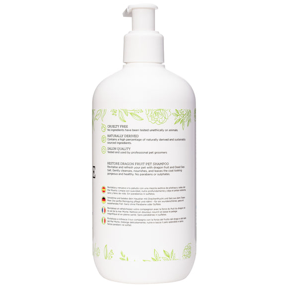 Groom Professional Luxe Restore Shampoo 350ml – Concentrated Rebuilding Formula, Dragon Fruit Scent