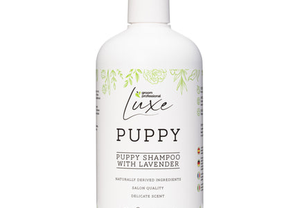 Groom Professional Luxe Puppy Shampoo 350ml – Mild Lavender Scent, Concentrated 1:30 Formula