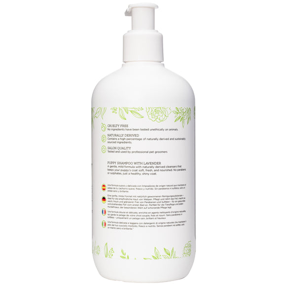 Groom Professional Luxe Puppy Shampoo 350ml – Mild Lavender Scent, Concentrated 1:30 Formula