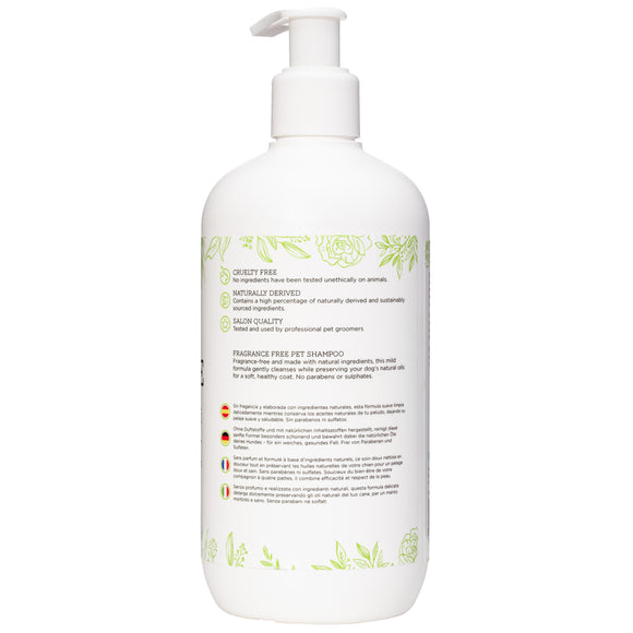 Groom Professional Luxe Gentle Shampoo 350ml – Mild Fragrance-Free Concentrate, Hypoallergenic Formula