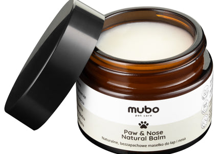 Mubo Paw & Nose Natural Balm 50g – Fragrance-Free Butter, Moisturizing and Gentle Formula