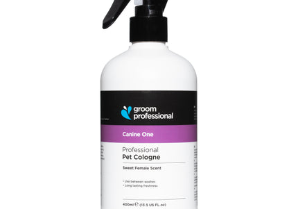 Groom Professional Canine One Cologne – Refreshing Eau de Toilette, Sweet Scent, 400ml