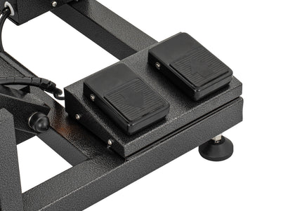 Blovi Upper Pro Black Lift Grooming Table with Outlet and Shelf