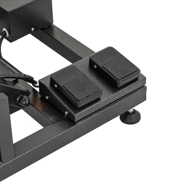 Blovi Upper Pro Black Lift Grooming Table with Outlet and Shelf
