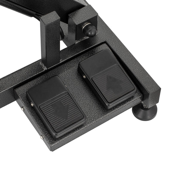 Blovi Luminous Pro Black Grooming Table with Lift and Illuminated LED Glass Top