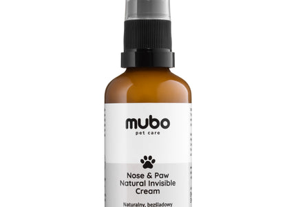 Mubo Nose & Paw Natural Invisible Cream 50ml - naturalny, bezśladowy kremik do łap i nosa psa i kota
