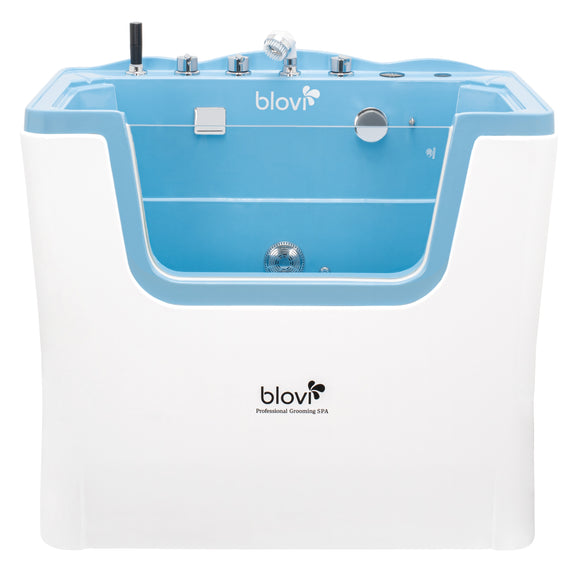 Blovi Professional Grooming SPA Bathtub – Ozone Micro Bubble Hydromassage, 110x68x95cm, White