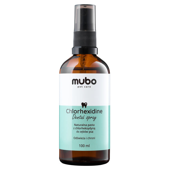 Mubo Chlorhexidine Dental Spray 100ml – Natural Oral Care Formula, No Brushing Needed