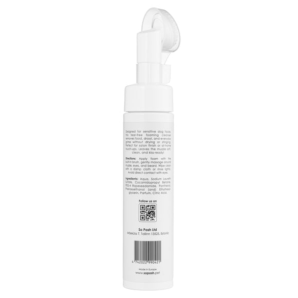So Posh Muzzle Bubbles Face Cleanser Foam – Gentle Cleansing Formula, Mild and Effective