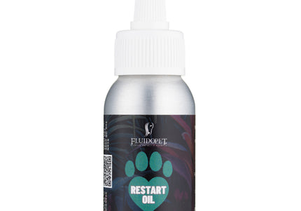 FluidoPet Restart Natural Lubricating Oil 50ml – Plant-Based Blade Care, Residue-Free Formula