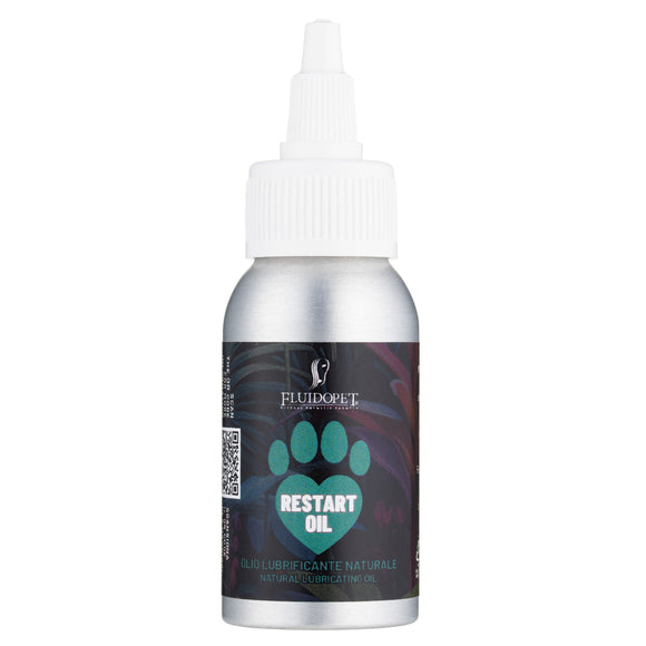 FluidoPet Restart Natural Lubricating Oil 50ml – Plant-Based Blade Care, Residue-Free Formula
