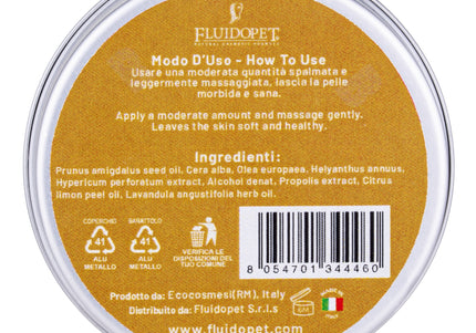 FluidoPet Pad Cream 50ml – Nourishing Balm for Paws and Chapped Skin, Fast-Absorbing Formula