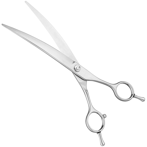 Jargem Premium 7.5 Inch Curved Grooming Scissors with Symmetrical Handle