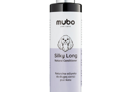 Mubo Silky Long Natural Conditioner 250ml – Gentle Formula for Long-Haired Coats, Nourishing Care