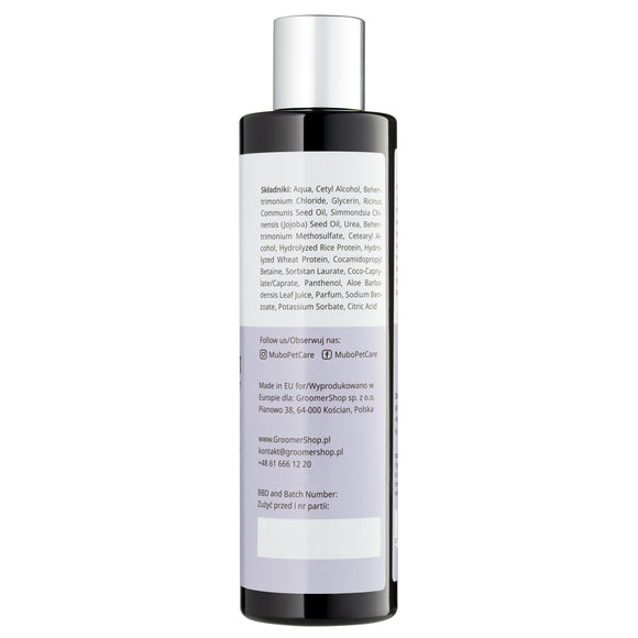 Mubo Silky Long Natural Conditioner 250ml – Gentle Formula for Long-Haired Coats, Nourishing Care
