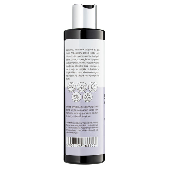 Mubo Silky Long Natural Conditioner 250ml – Gentle Formula for Long-Haired Coats, Nourishing Care