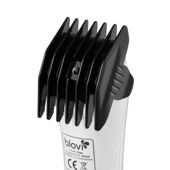 Blovi Zipp Cordless Finishing Clipper – Chrome Blade, Lightweight Black Design