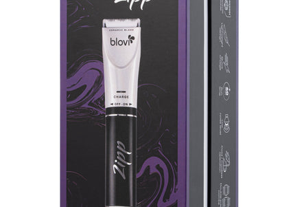 Blovi Zipp Cordless Finishing Clipper – Chrome Blade, Lightweight Black Design