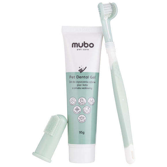 Mubo Dental Care Kit – Complete Teeth Cleaning Set with Toothpaste, Brush and Finger Cap