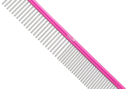 Blovi Ultralight Metal Grooming Comb 16cm – Lightweight Design with Mixed Pin Spacing