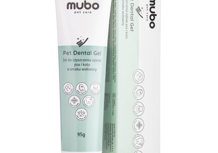 Mubo Pet Dental Gel 95g – Beef Flavor Toothpaste Gel, Effective Oral Hygiene Formula