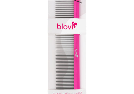 Blovi Ultralight Metal Grooming Comb 19cm – Lightweight Design with Mixed Pin Spacing