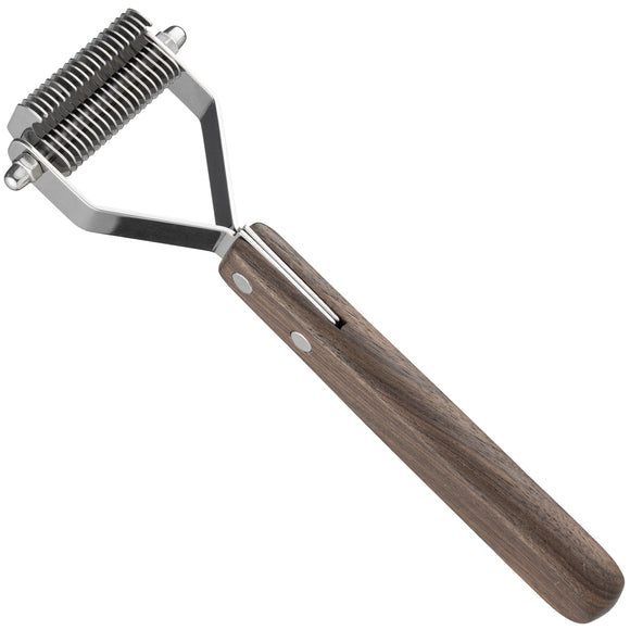 Blovi 20 Teeth Undercoat Rake – Narrow 1.5mm Hook Trimmer, Precision De-Shedding Tool