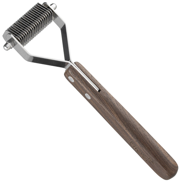 Blovi 20 Teeth Undercoat Rake – Narrow 1.5mm Hook Trimmer, Precision De-Shedding Tool