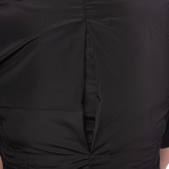 Blovi Athena Grooming Blouse – Short-Sleeved Women's Top, Black with Pink Accents, XXL