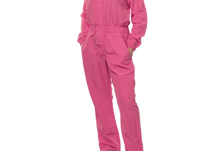 Blovi Overall Pink Protective Suit – Long Sleeves, Large Size, Lightweight Comfort