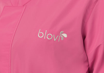 Blovi Overall Pink Protective Suit – Long Sleeves, Large Size, Lightweight Comfort
