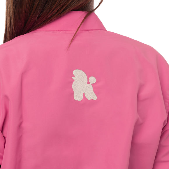 Blovi Overall Pink Protective Suit – Long Sleeves, Large Size, Lightweight Comfort