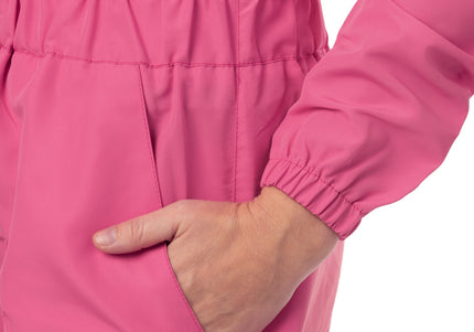 Blovi Overall Pink Protective Suit – Long Sleeves, Large Size, Lightweight Comfort