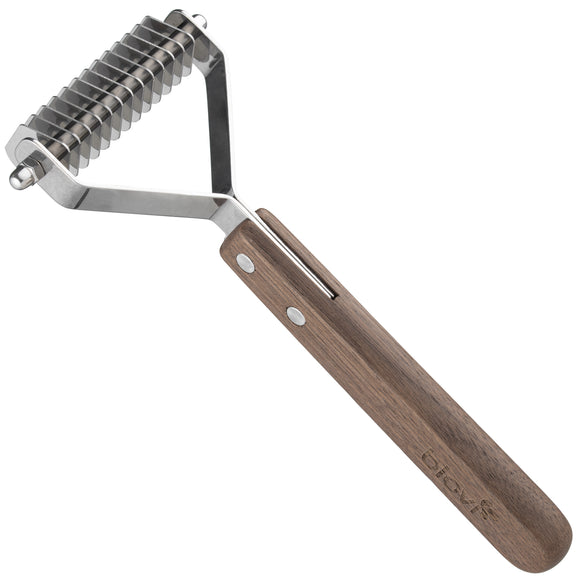 Blovi 12 Teeth Undercoat Rake – Medium 3mm Hook Trimmer, Efficient Coat De-Shedding Tool