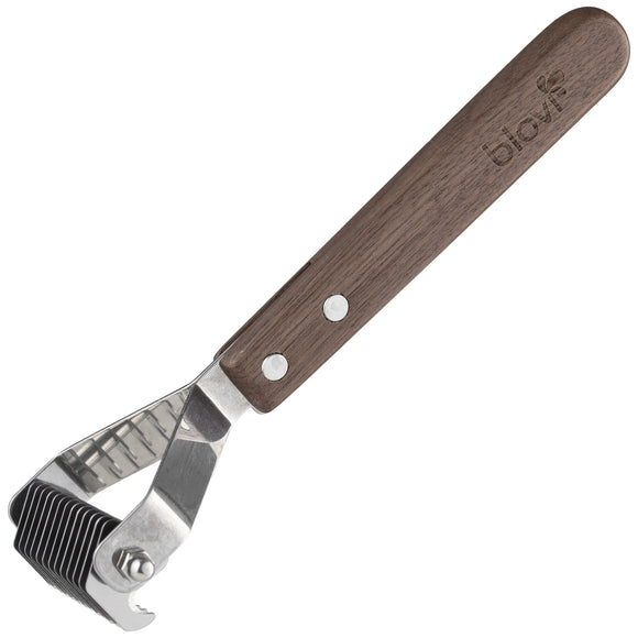 Blovi 12 Teeth Undercoat Rake – Medium 3mm Hook Trimmer, Efficient Coat De-Shedding Tool